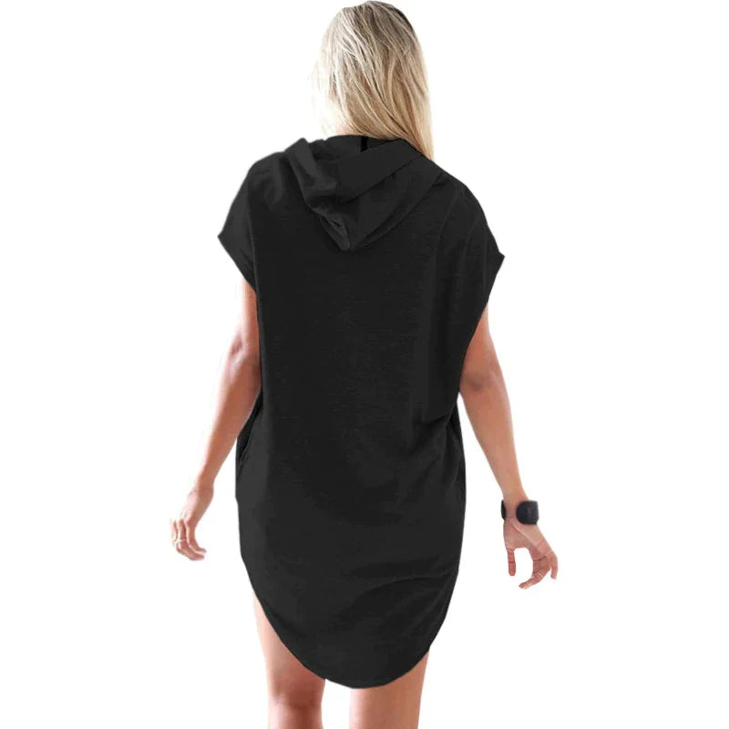 Women's Hooded Short Sleeve Summer Vetement Femme T-Shirt Tops