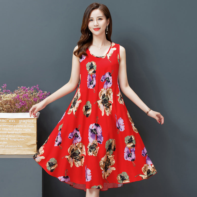 Cotton Vest Dress Ethnic Women's Clothing Retro