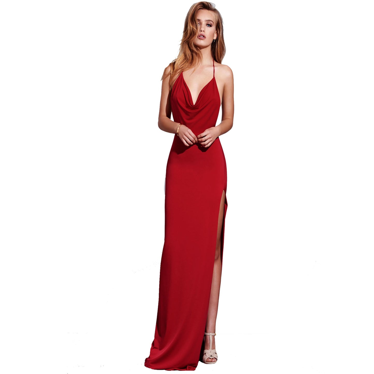 Sexy Temperament Women's Sling Backless Dress