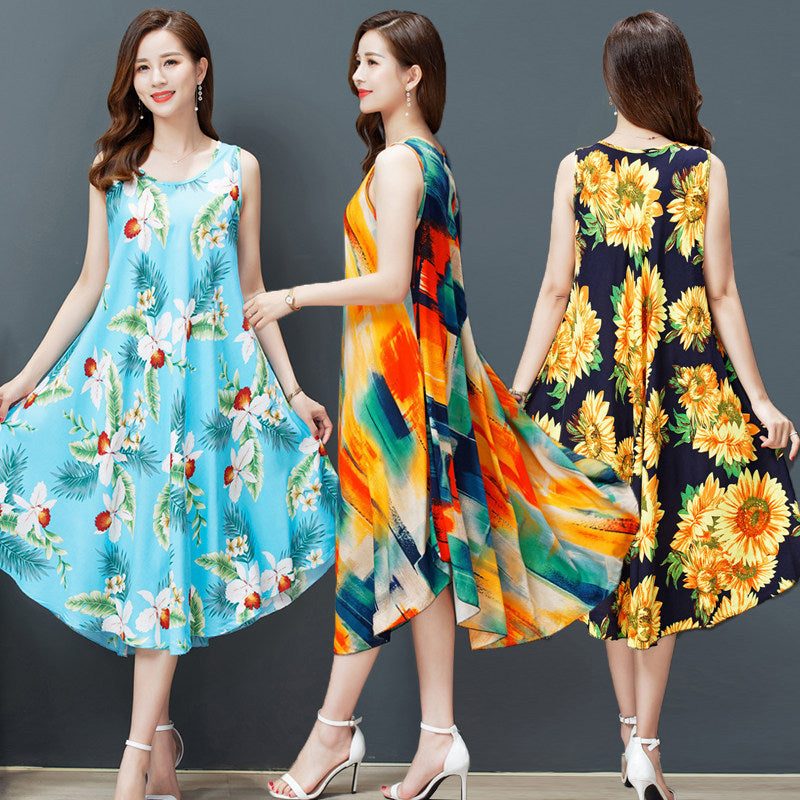 Cotton Vest Dress Ethnic Women's Clothing Retro