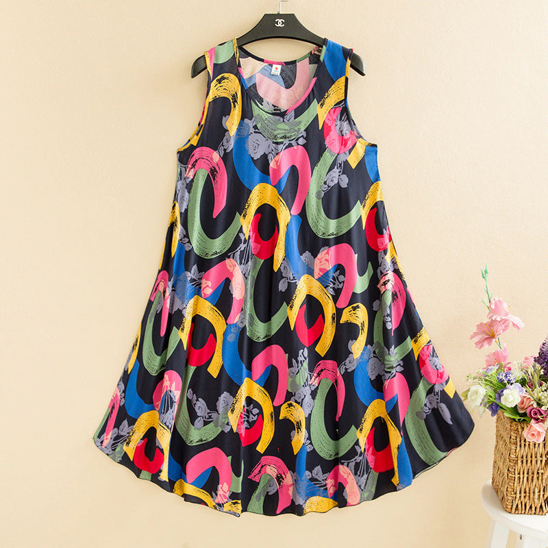 Cotton Vest Dress Ethnic Women's Clothing Retro