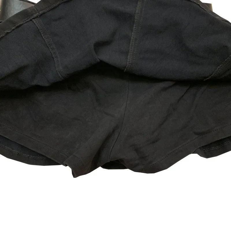 Women's Punk Gothic Style Low Waist Solid Pattern Denim Mini Skirt