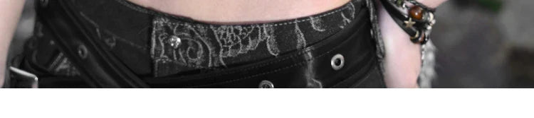 Women's Spaghetti Strap Dragon Rivet Metal Chain Decor Crop Top