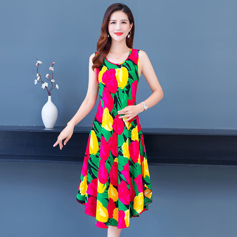 Cotton Vest Dress Ethnic Women's Clothing Retro