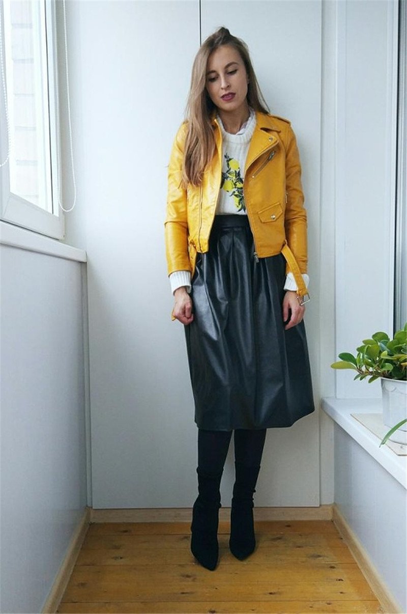 Casual Women's Spring Autumn Solid High Waist Long Pleated Maxi Skirt