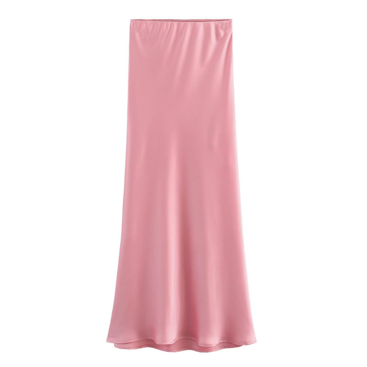 Women's Fashionable Silk Satin High Waist Skirt