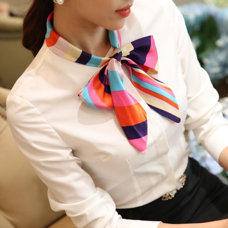 Elegant Fashion Women's Formal Office Bowtie Blouse Shirts Tops Work Wear