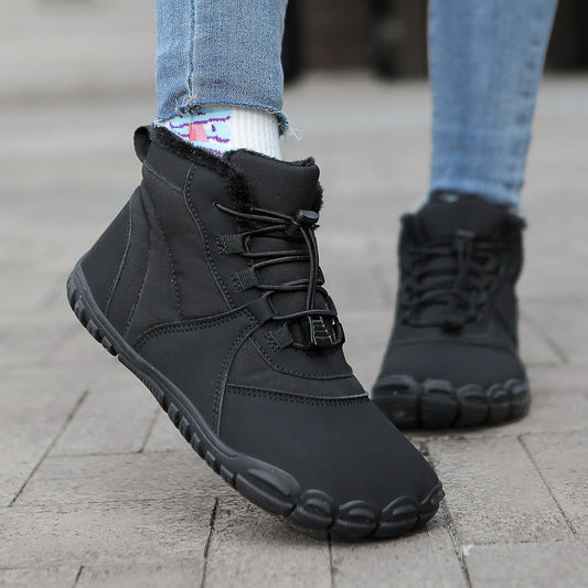 Outdoor Snow Boots Non-slip Waterproof Fleece-lined Insulated Cotton-padded Shoes