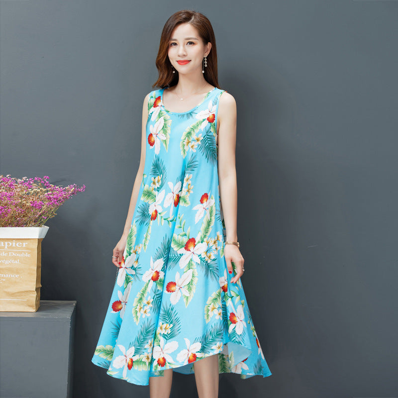 Cotton Vest Dress Ethnic Women's Clothing Retro