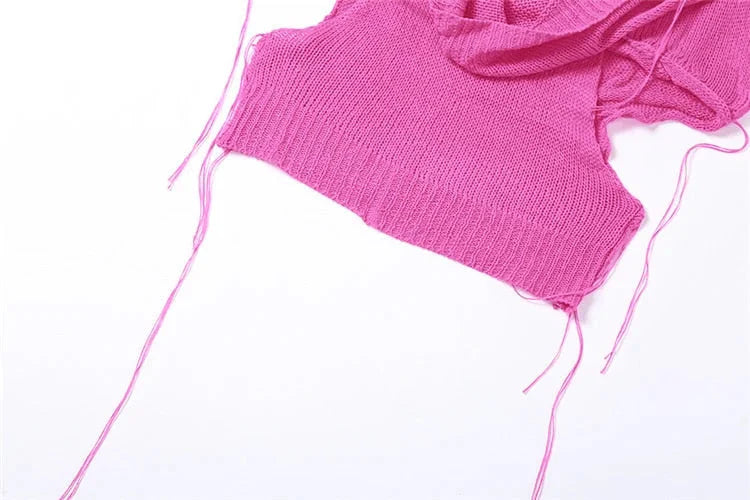 Women's Sexy Navel Hollow Out Stretch Skinny Hooded Sleeveless Tank Top