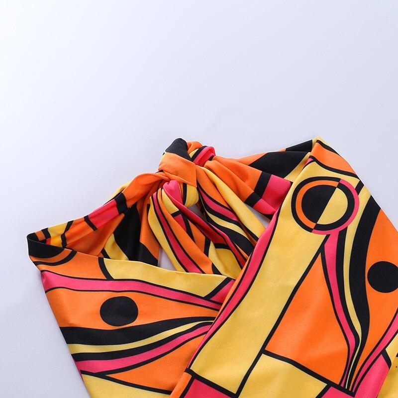 Sexy Women's Hollow Out Backless Criss Cross Cropped Halter Top Beachwear