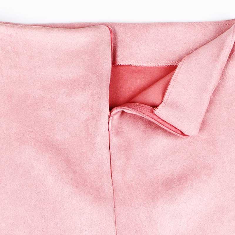 Sexy Women's Suede Elastic High Waist Multi-Color Bodycon Pencil Skirts