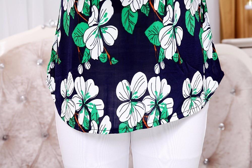 Summer Boat Anchor Printed Silk Casual Top T-Shirt for Women