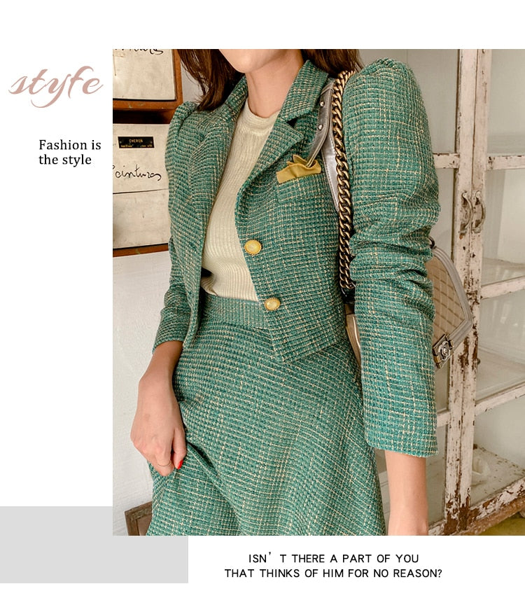 Winter Casual Designer Women's Full Sleeves Elastic Waist Two Piece Set