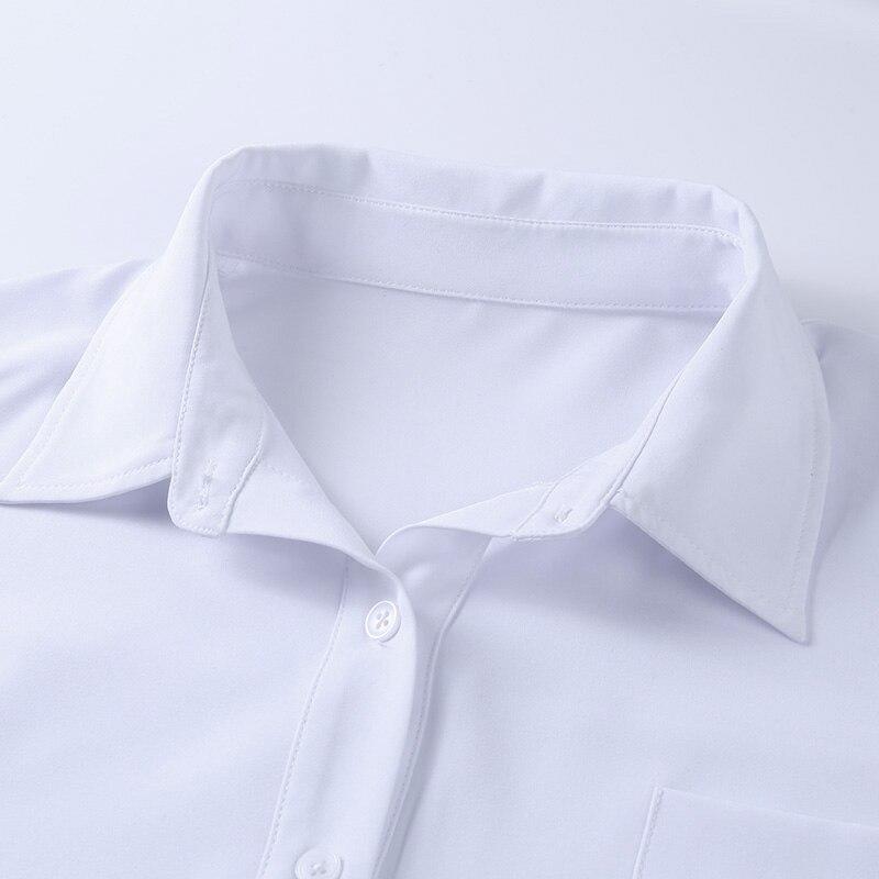 Women's Button Fly Lantern Sleeves Turn Down Collar Loose Shirt Blouse