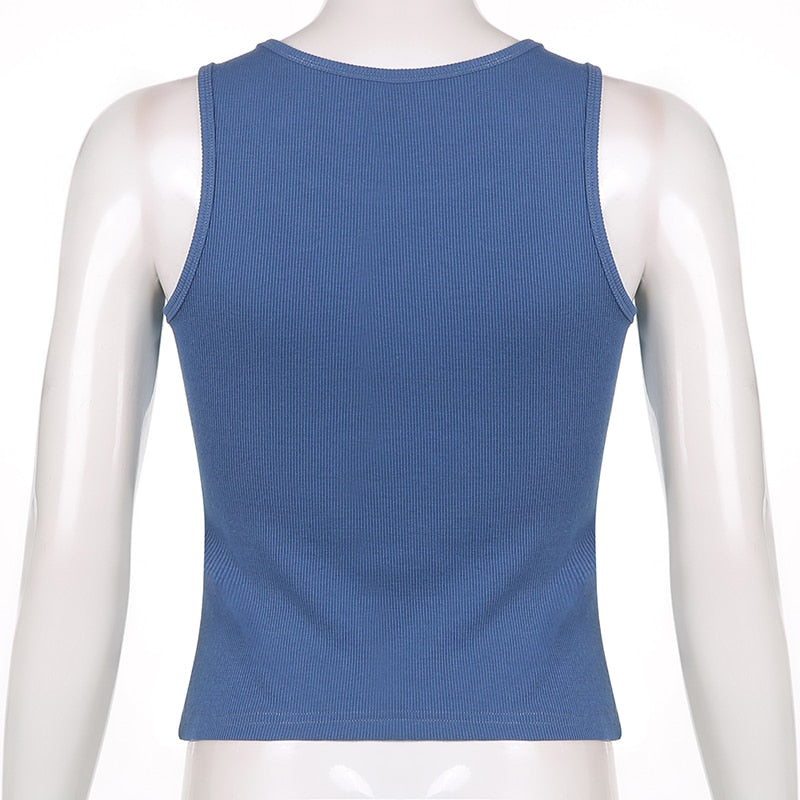 Women's Summer Diamonds Printed Mini Vest Sleeveless Camisoles