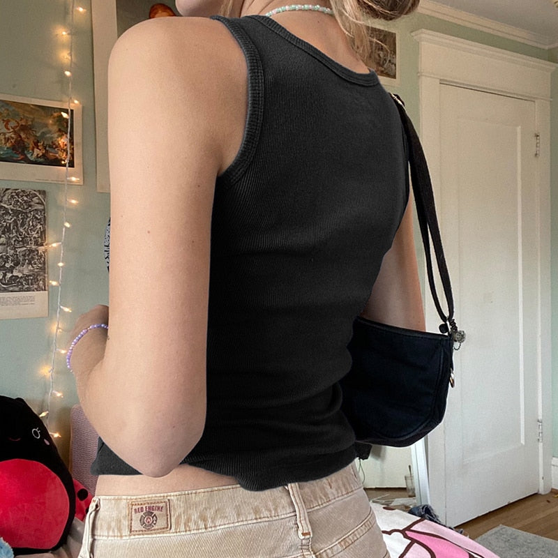 Women's Summer Diamonds Printed Mini Vest Sleeveless Camisoles